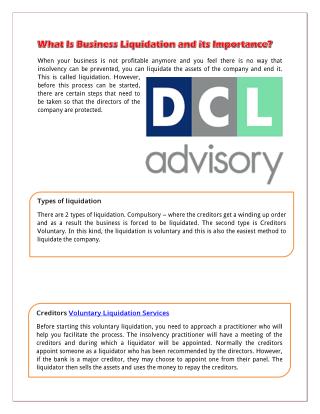 What Is Business Liquidation and its Importance?