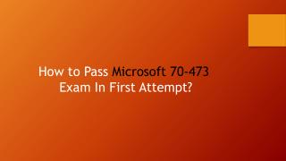 70-473 Real Exam VCE Questions Dumps