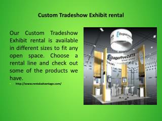 Custom Tradeshow Exhibit rental