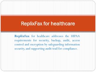 HIPAA Faxing solutions| Secure Cloud Fax Service