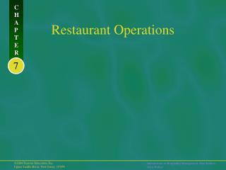 Restaurant Operations