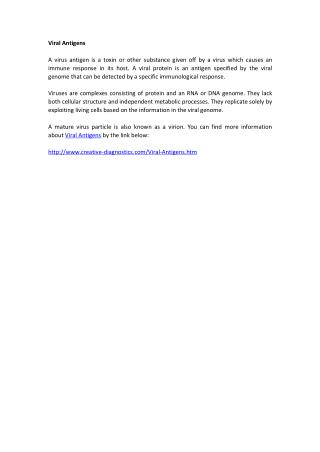 Viral Antigens