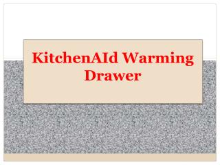KitchenAid Warming Drawer In Malaysia