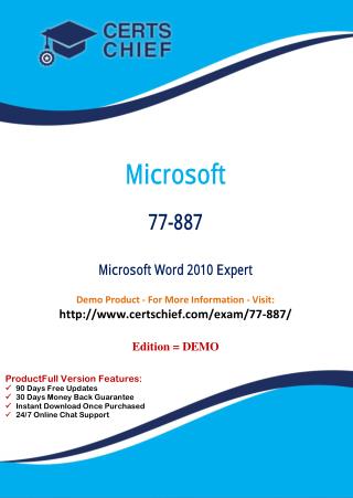 77-887 Exam Certification Questions