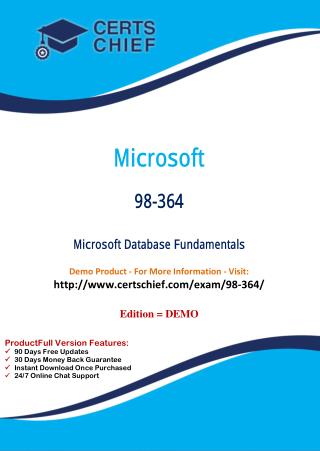 98-364 Exam Certification Questions
