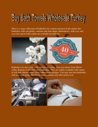 Buy Bath Towels Wholesale Turkey