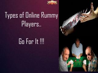 Card games: Different types of online rummy players | Play rummy now!