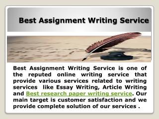 Article Writing Service