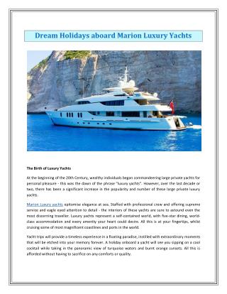 Barling Luxury Yachts
