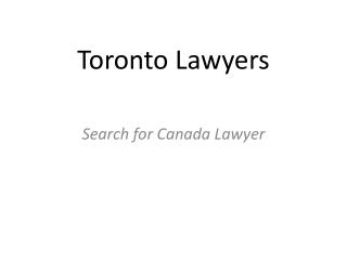 Toronto Lawyers