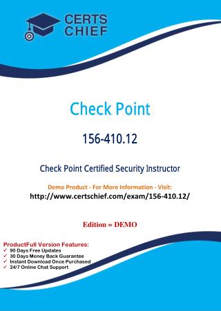 156-410.12 IT Certification Test Material