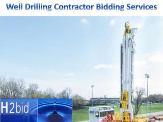 Well Drilling Contractor Bidding Services