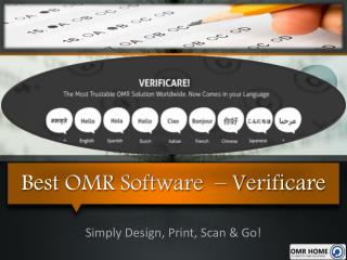 Best OMR Software – Verificare