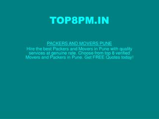 PACKERS AND MOVERS PUNE
