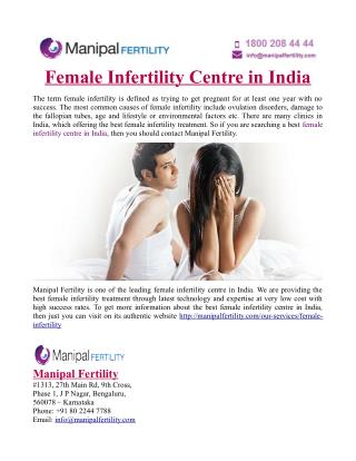 Female Infertility Centre in India