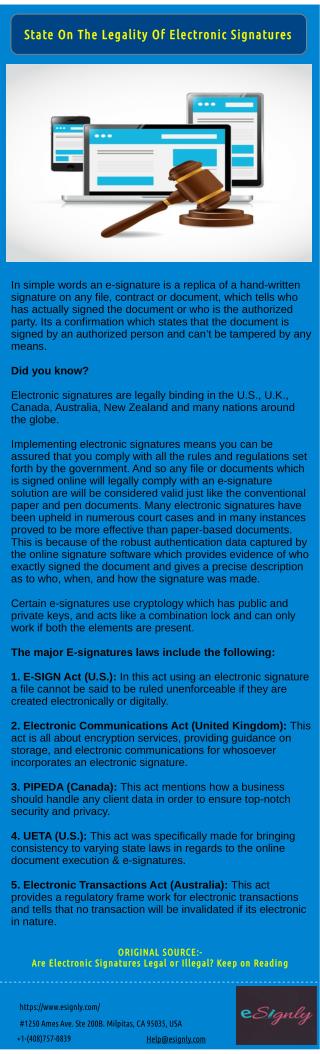 Electronic Signatures Are Legal Or Not