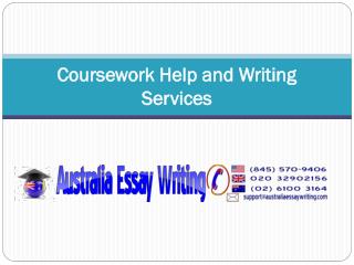 Coursework Help and Writing Services