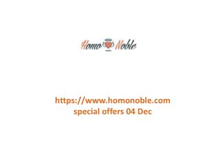 www.homonoble.com special offers 04 Dec
