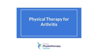 Physical Therapy for Arthritis