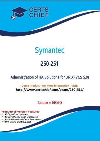 250-251 Latest Certification Practice Test