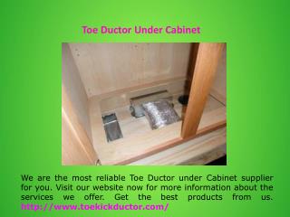 Under Cabinet Toe Kick Ducting Kit
