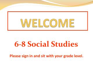 WELCOME