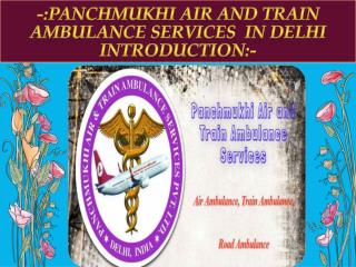 Get Reliable Air Ambulance Services in Delhi by Panchmukhi