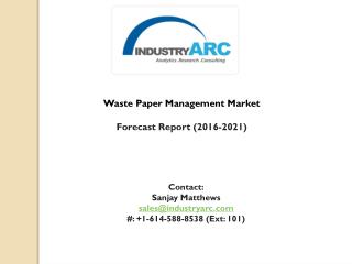 Waste Paper Management Market