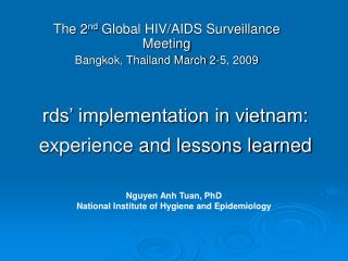 rds’ implementation in vietnam: experience and lessons learned