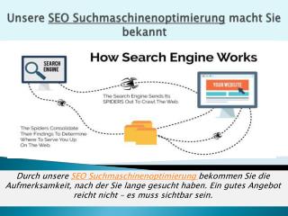 Unsere SEO-Suchmaschinenoptimierung macht Sie bekannt