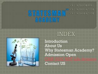 Statesman Academy For CSIR Ugc Net Life Science Coaching in Chandigarh