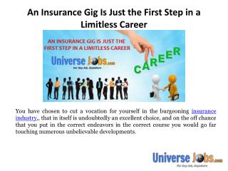 An Insurance Gig Is Just the First Step in a Limitless Career