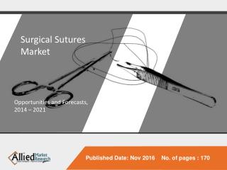 Surgical Sutures Market Expected to Reach $5,255 Million, Globally by 2022