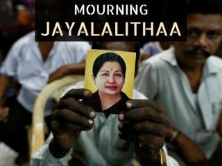 Mourning Jayalalithaa