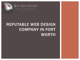 Reputable Web Design Company in Fort Worth