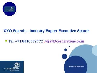 CXO Search – Industry Expert Executive Search