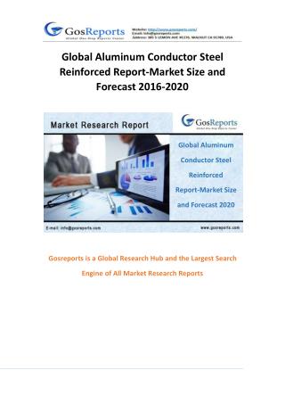 Global Aluminum Conductor Steel Reinforced Report-Market Size and Forecast 2016-2020