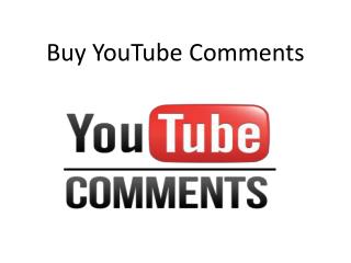 Buy YouTube Comments