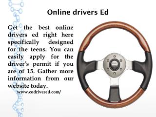 Online drivers Ed