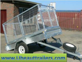 Ubeaut Trailers 9×5 Galvanised Tandem Tipper with 1000mm Cage 2000kg ATM