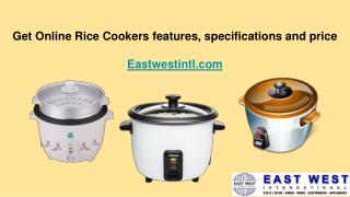 Get Online Rice Cookers features, specifications and price