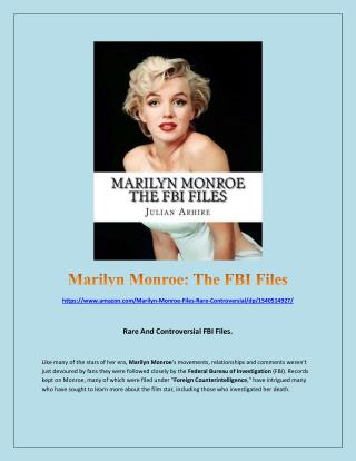 Marilyn Monroe: The FBI Files