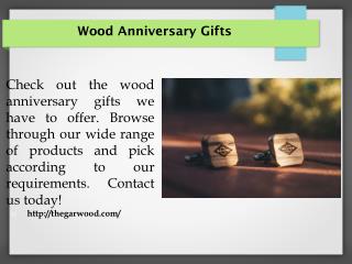 Wood Anniversary Gifts