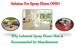 Solution For Epoxy Floors OHIO