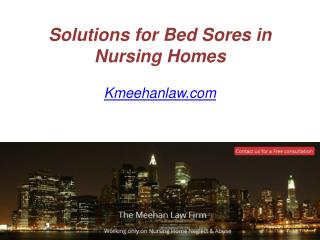 Solutions for Bed Sores in Nursing Homes - Kmeehanlaw.com