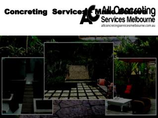 Concreting Service in Melbourne