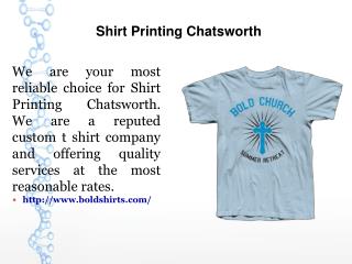 Shirt Printing Chatsworth