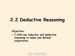 2.2 Deductive Reasoning