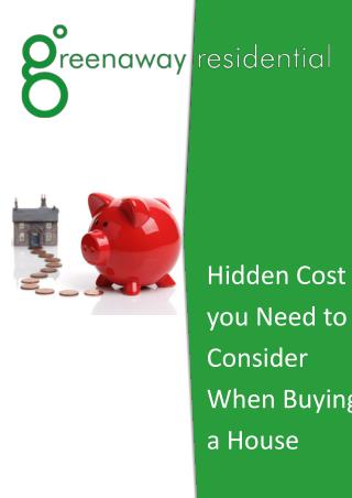 Hidden Cost you Need to Consider When Buying a House