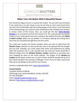 Make Your Life Better With A Beautiful House